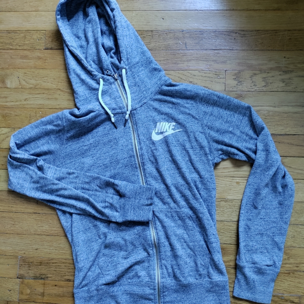 Nike vintage gym zip hoodie women's small